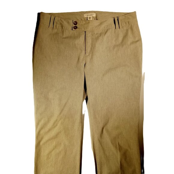 BANANA REPUBLIC Trousers  sz 12P  Light Heather Gray   Contoured Fit  Pants  EUC - Picture 1 of 12